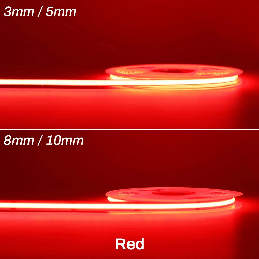 COB LED Strip Light 12V/24V Dimmable – Flexible Tape, Multiple Colors – 12V | Gearelo