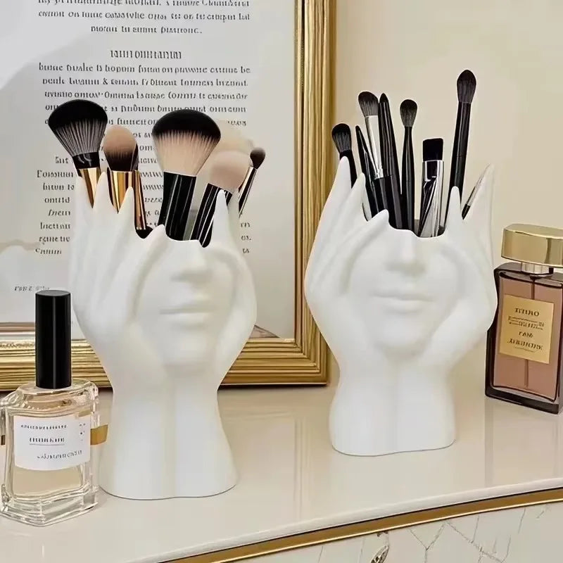 Human Body Desk Organizer – Creative Pen & Makeup Brush Holder | Gearelo