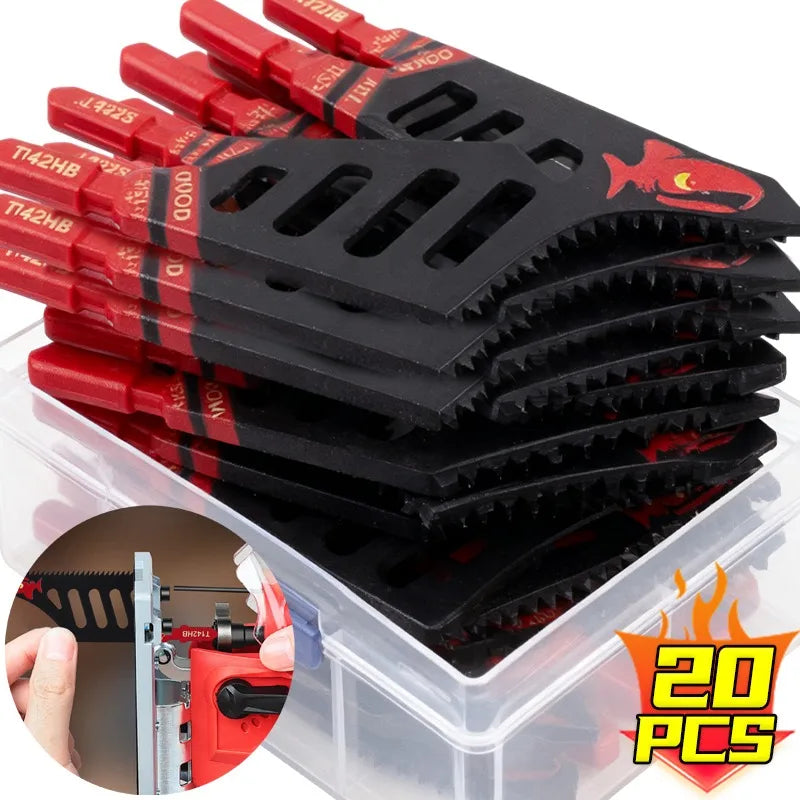 T142HB Heavy-Duty Jigsaw Blades – T-Shank Coarse Flush Cut, Multi-Pack | Gearelo
