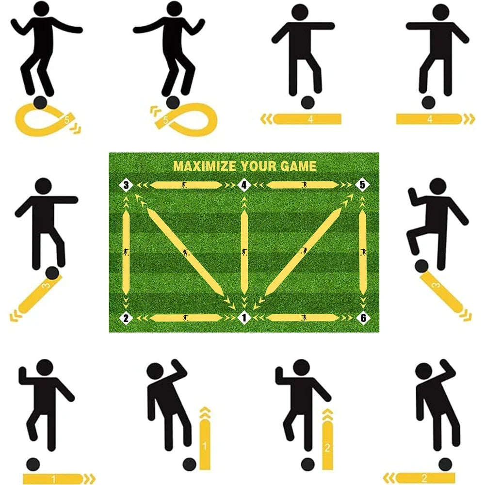 Football Training Mat – Non-Slip Foldable Soccer Skills Mat | Gearelo