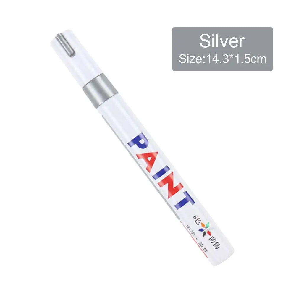 White Paint Pen Markers 3-Pack – Waterproof Oil-Based, Tires & Metal | Gearelo