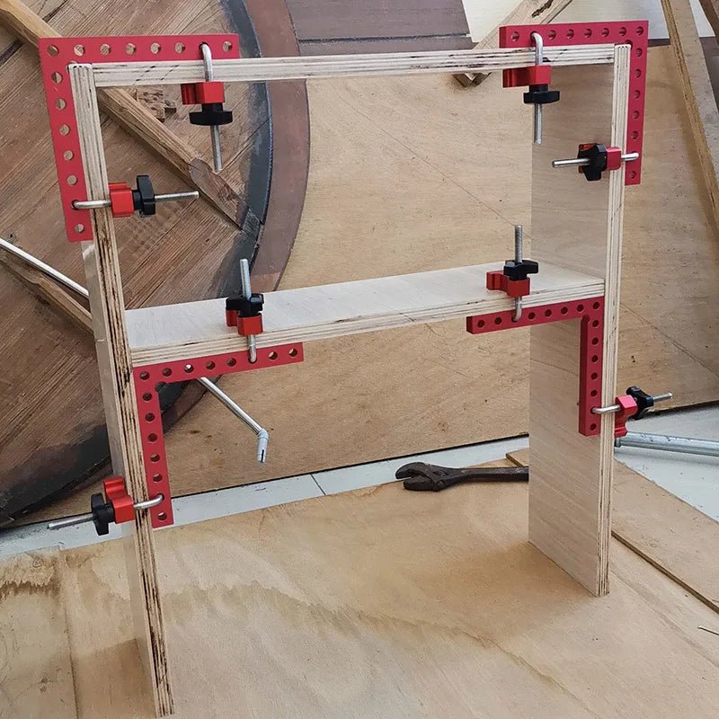 90° Woodworking Corner Clamp Set – Right Angle Positioning Squares for Cabinets | Gearelo