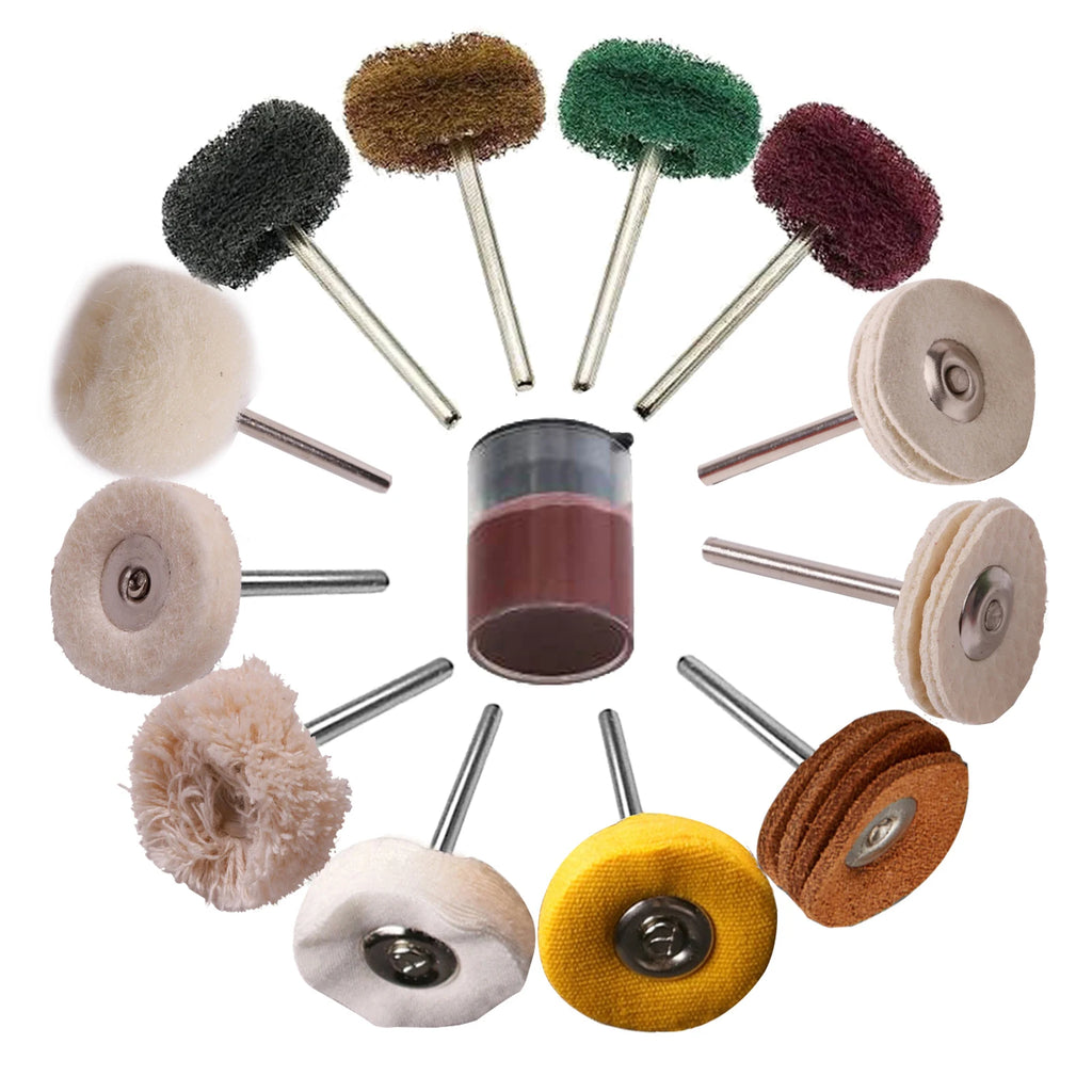 Dremel Polishing Wheel Set – Cotton, Wool & Felt Buffing Bits for Rotary Tools | Gearelo