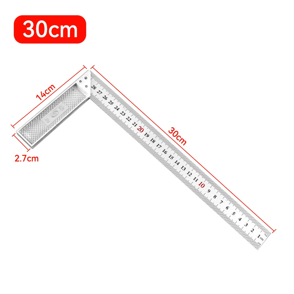 Aluminum Alloy 90° Right Angle Square Ruler – Woodworking Measuring Gauge | Gearelo