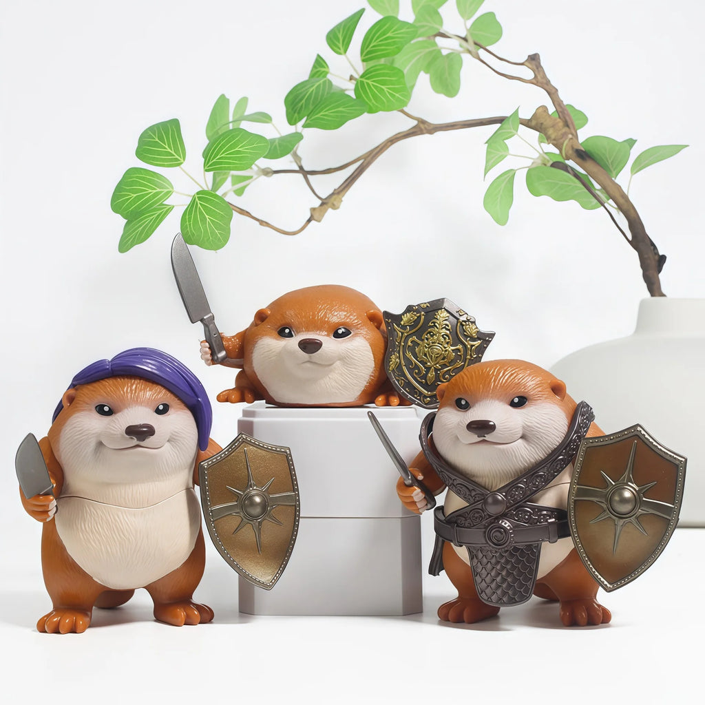 What The Dog Doing Knife Shield Figure Set – Desktop Ornament 6pcs | Gearelo