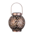 Solar Hanging Lantern Light – Hollow Wrought Iron LED Outdoor Garden Decor | Gearelo