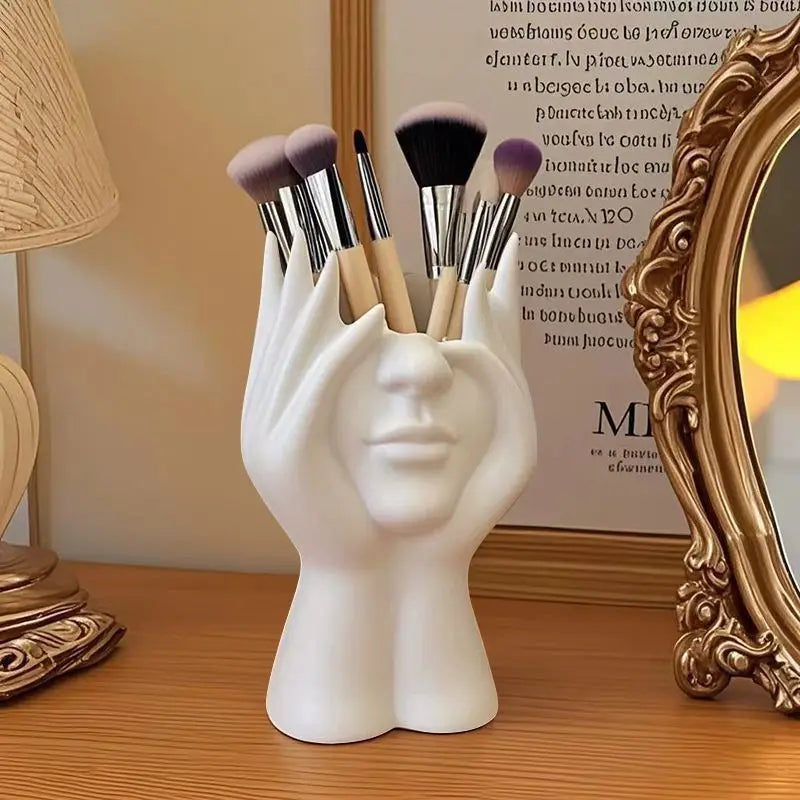 Human Body Desk Organizer – Creative Pen & Makeup Brush Holder | Gearelo