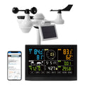 7-in-1 Wi-Fi Weather Station – 7.5" Color Display & Solar Outdoor Sensor