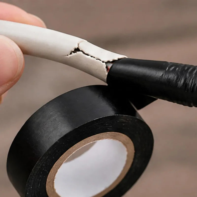 Black Electrical Insulation Tape – Waterproof High-Temp PVC, 1–10 Rolls – 5Rolls-(50m) | Gearelo