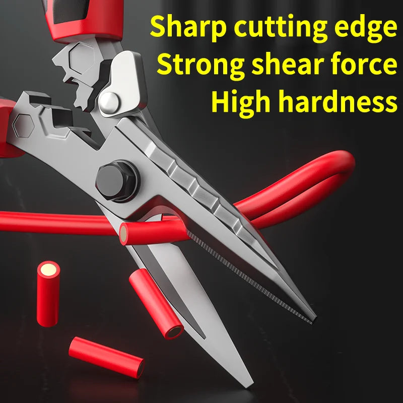 Multi-Functional Electrician Scissors – Wire Crimping & Cutting Tool – United States | Gearelo