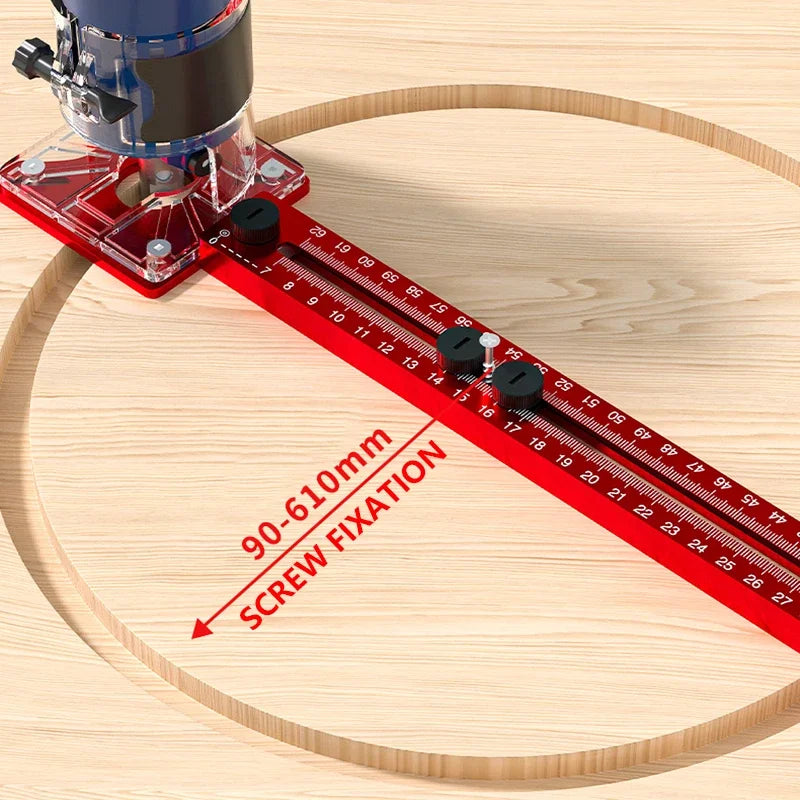 3-in-1 Router Circle Jig – Woodworking Groove & Milling Bracket Tool | Gearelo