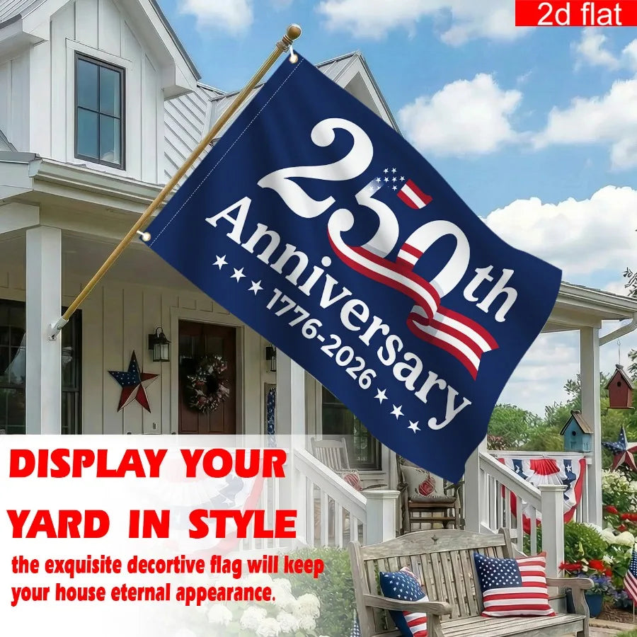250th Anniversary American Flag – Polyester Independence Day Commemorative Banner | Gearelo