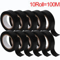 Black Electrical Insulation Tape – Waterproof High-Temp PVC, 1–10 Rolls | Gearelo