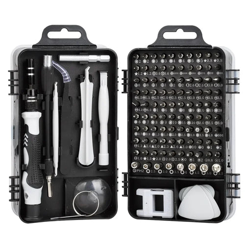 115-in-1 Precision Screwdriver Set – Repair Kit with Flexible Shaft & 98 Bits | Gearelo