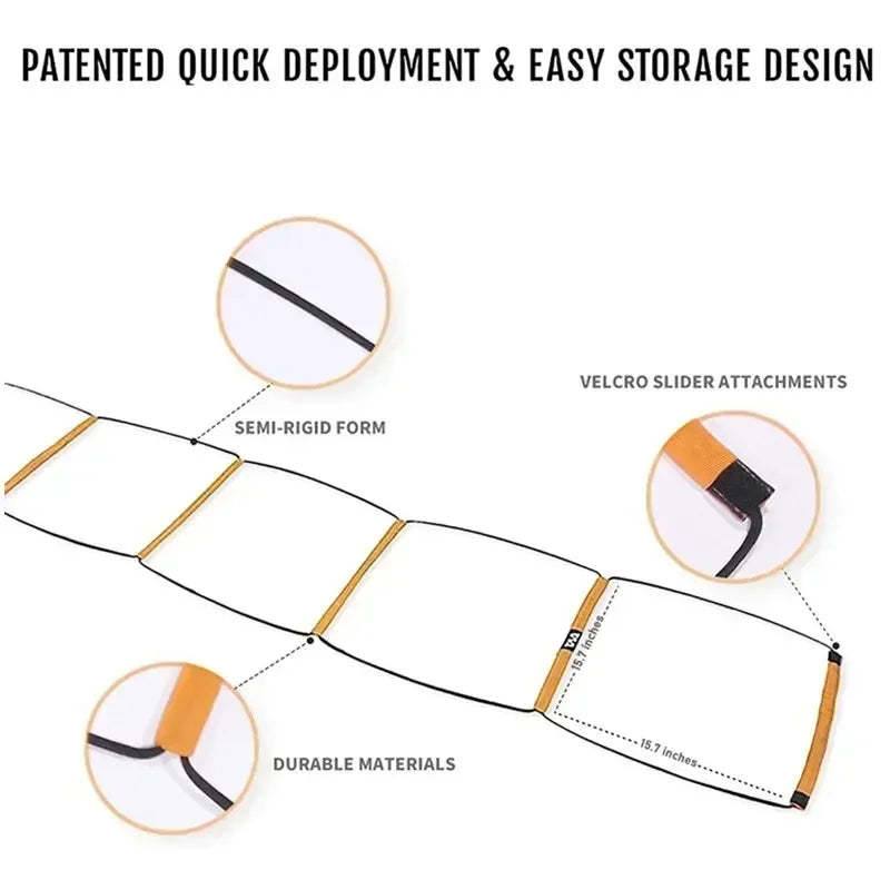 3-in-1 Soccer Training Ladder Set – Speed & Agility Equipment | Gearelo