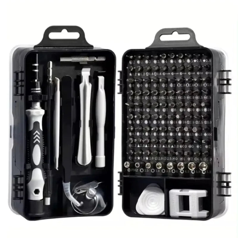 115pc Precision Screwdriver Bit Set – Magnetic Torx Hex Phillips Multi-Type | Gearelo