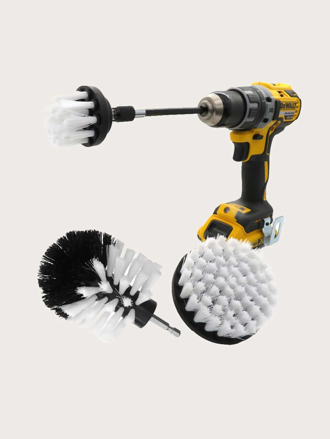 Electric Drill Scrubber Brush 3-Pack – Power Cleaning Kit for Tile, Carpet & Car | Gearelo