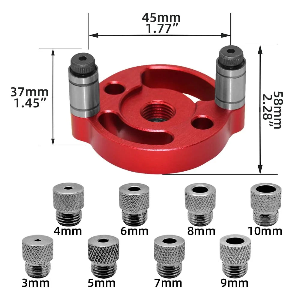 Dowel Jig Kit – Self-Centering Drill Guide with Steel Bushings, Woodworking Hole Locator | Gearelo