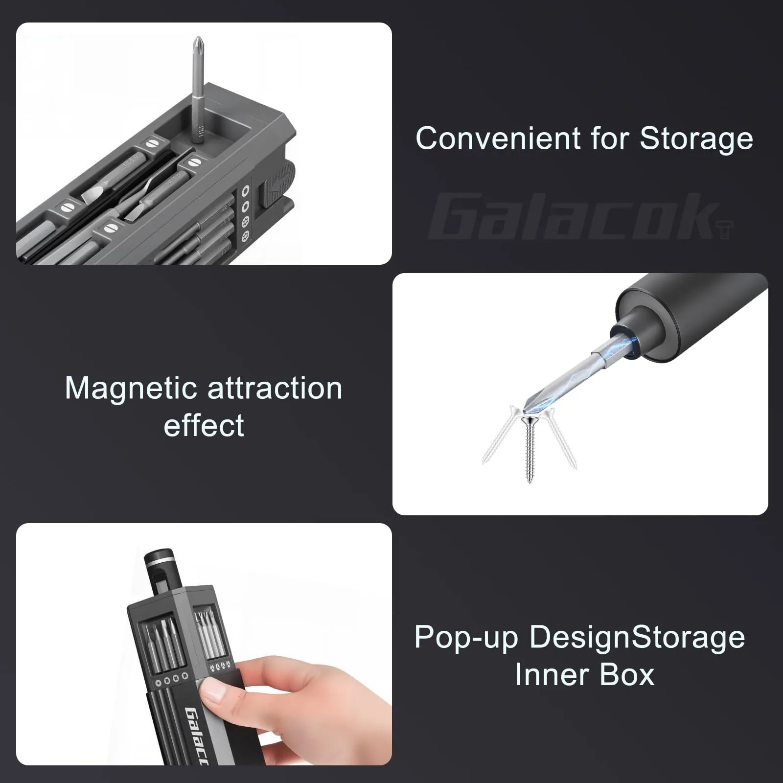 49-in-1 Electric Screwdriver Set – 5 Torque Settings, Flexible Shaft | Gearelo
