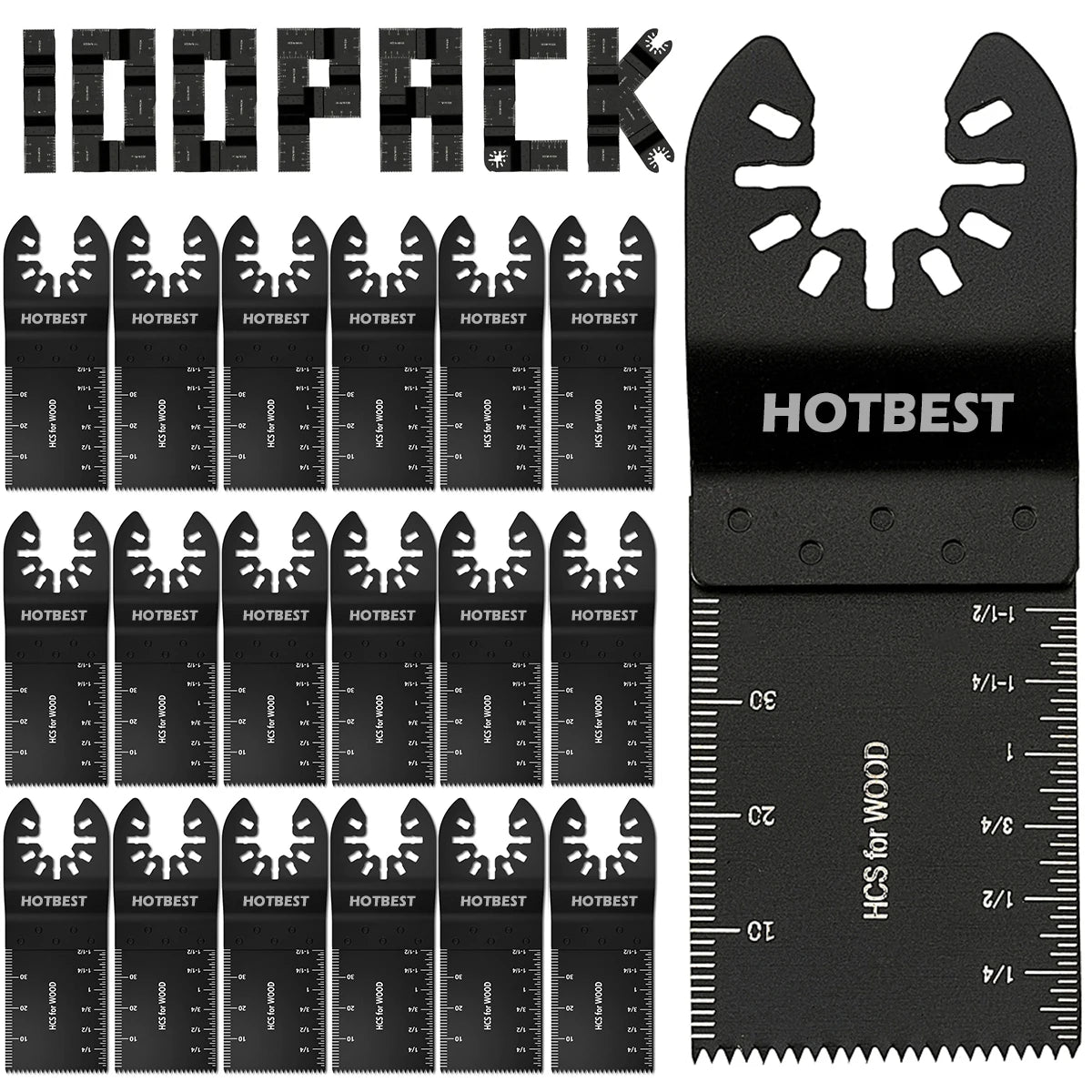 Oscillating Multi-Tool Saw Blades – Wood, Metal & Grout, Multi-Pack – 120PC | Gearelo