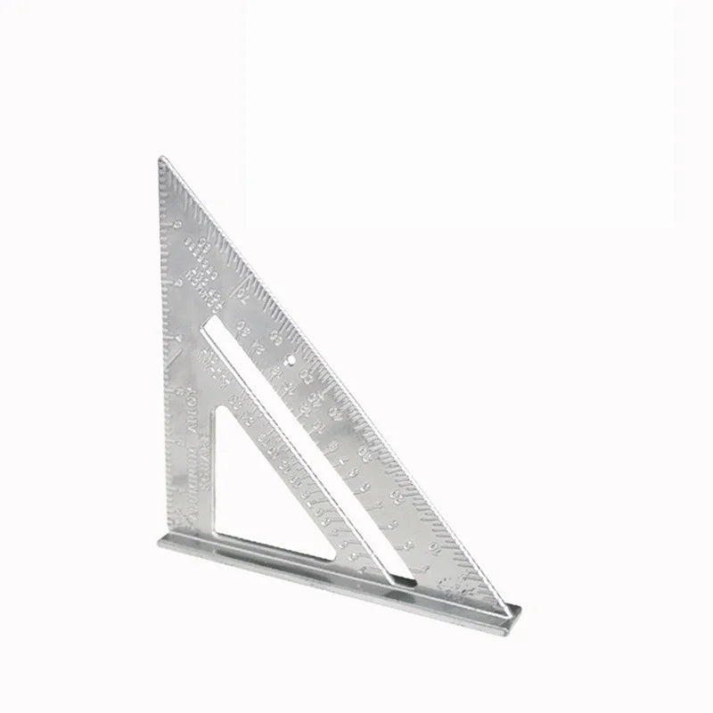 Aluminum Speed Square 7" – Carpenter Triangle Ruler, Inch & Metric | Gearelo