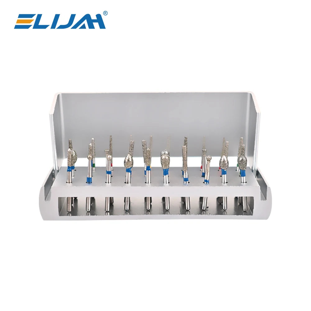 Diamond Bur Set 30pc – High Speed Rotary Drill Bits with Sterilization Block | Gearelo