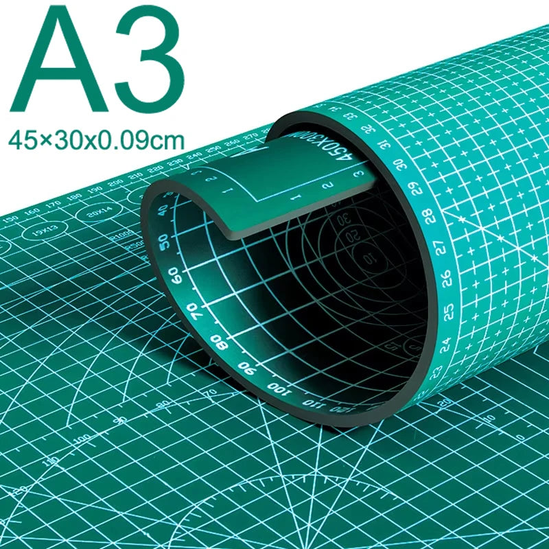 A3 Self-Healing PVC Cutting Mat 45×30cm – Double-Sided Anti-Slip Craft Pad | Gearelo
