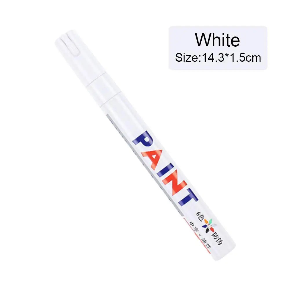 White Paint Pen Markers 3-Pack – Waterproof Oil-Based, Tires & Metal | Gearelo