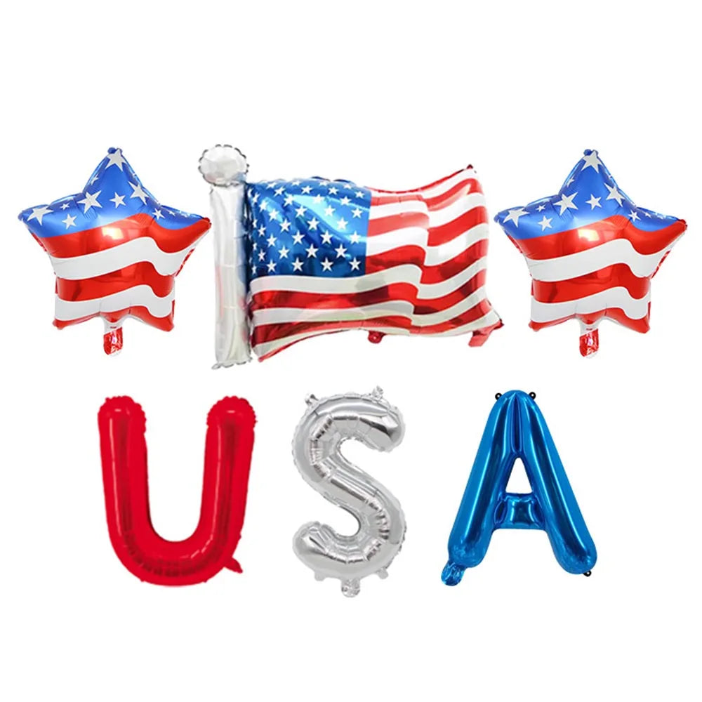 Independence Day Party Supplies Set – American Flag Tableware for 4th of July | Gearelo