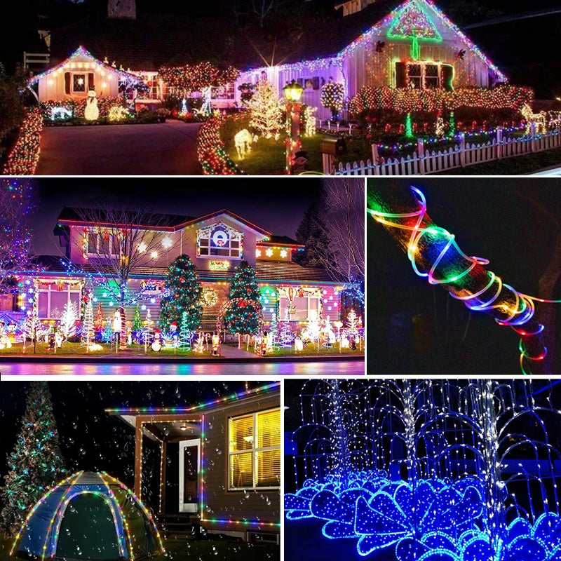 Solar Rope String Lights – Waterproof Outdoor Garden Fairy Lights | Gearelo