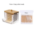 Cotton Swab Storage Box – Transparent Flip Lid Q-Tip Container | Gearelo