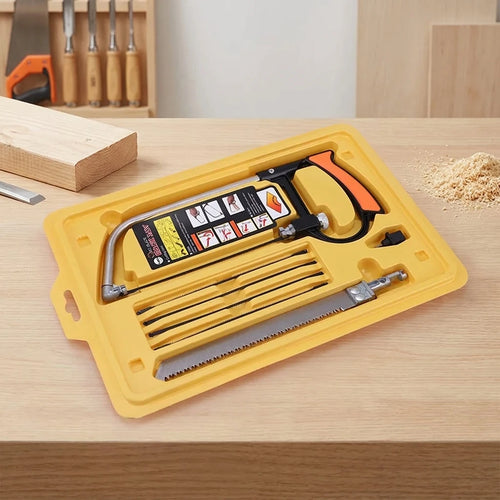 8-in-1 Multi-Purpose Hand Saw Kit – 6 Steel Blades for Wood & Metal – Default Title | Gearelo