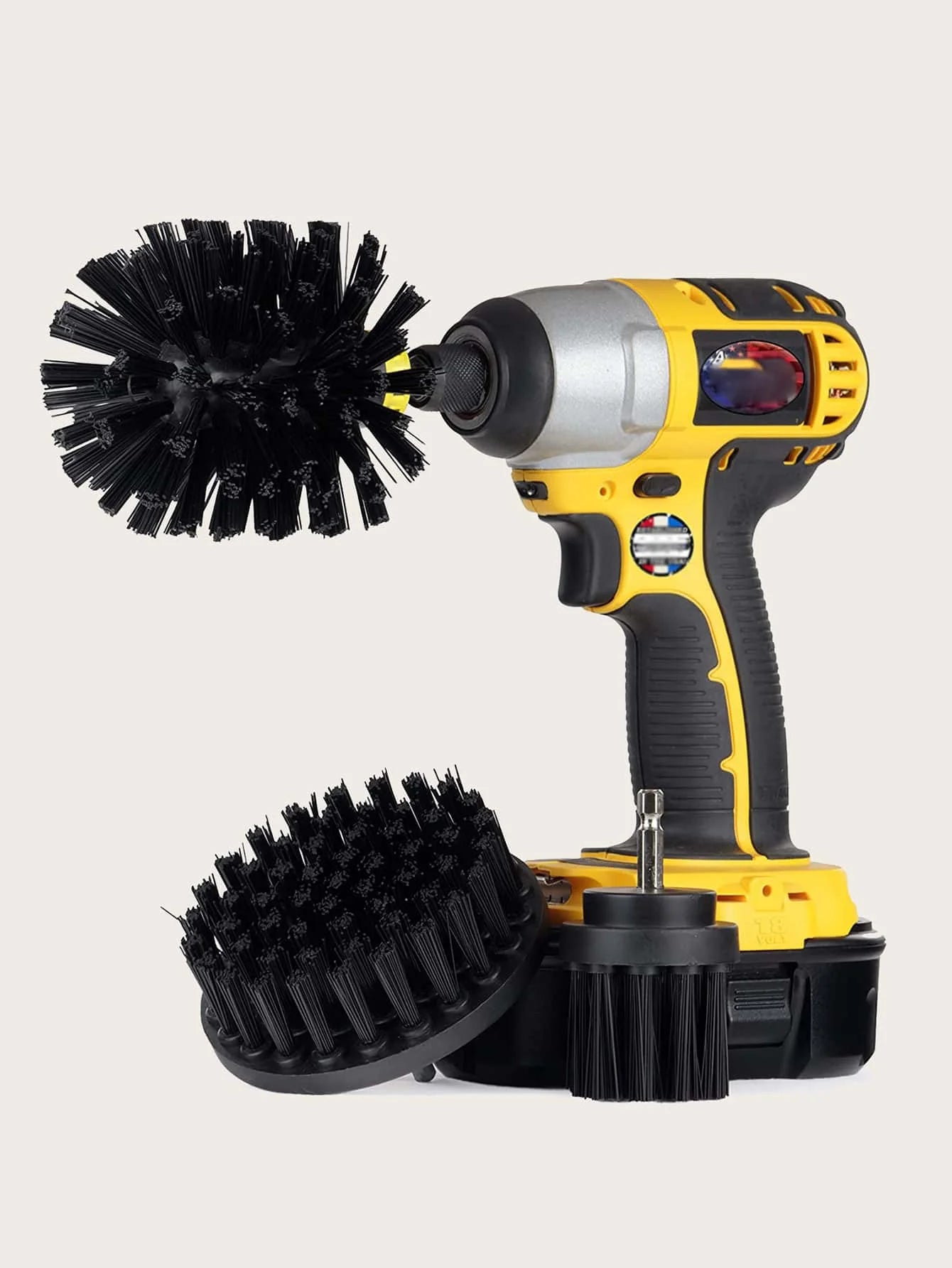 Electric Drill Scrubber Brush 3-Pack – Power Cleaning Kit for Tile, Carpet & Car | Gearelo