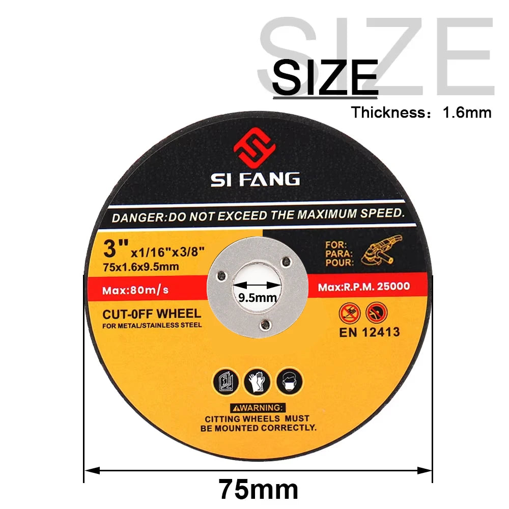 Metal Cutting Disc 5-Pack – 75/115/125mm Resin Grinding Wheel for Angle Grinder | Gearelo