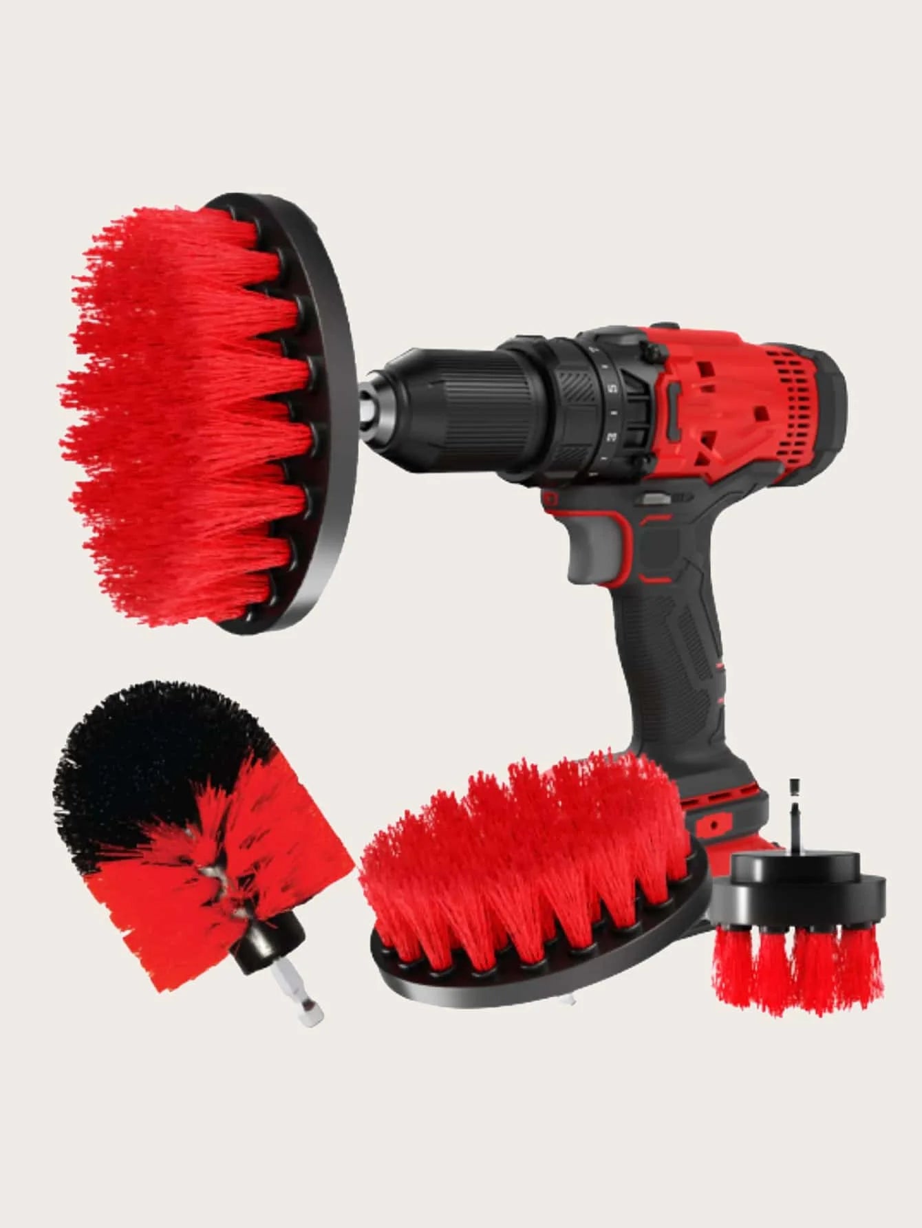 Electric Drill Scrubber Brush 3-Pack – Power Cleaning Kit for Tile, Carpet & Car | Gearelo