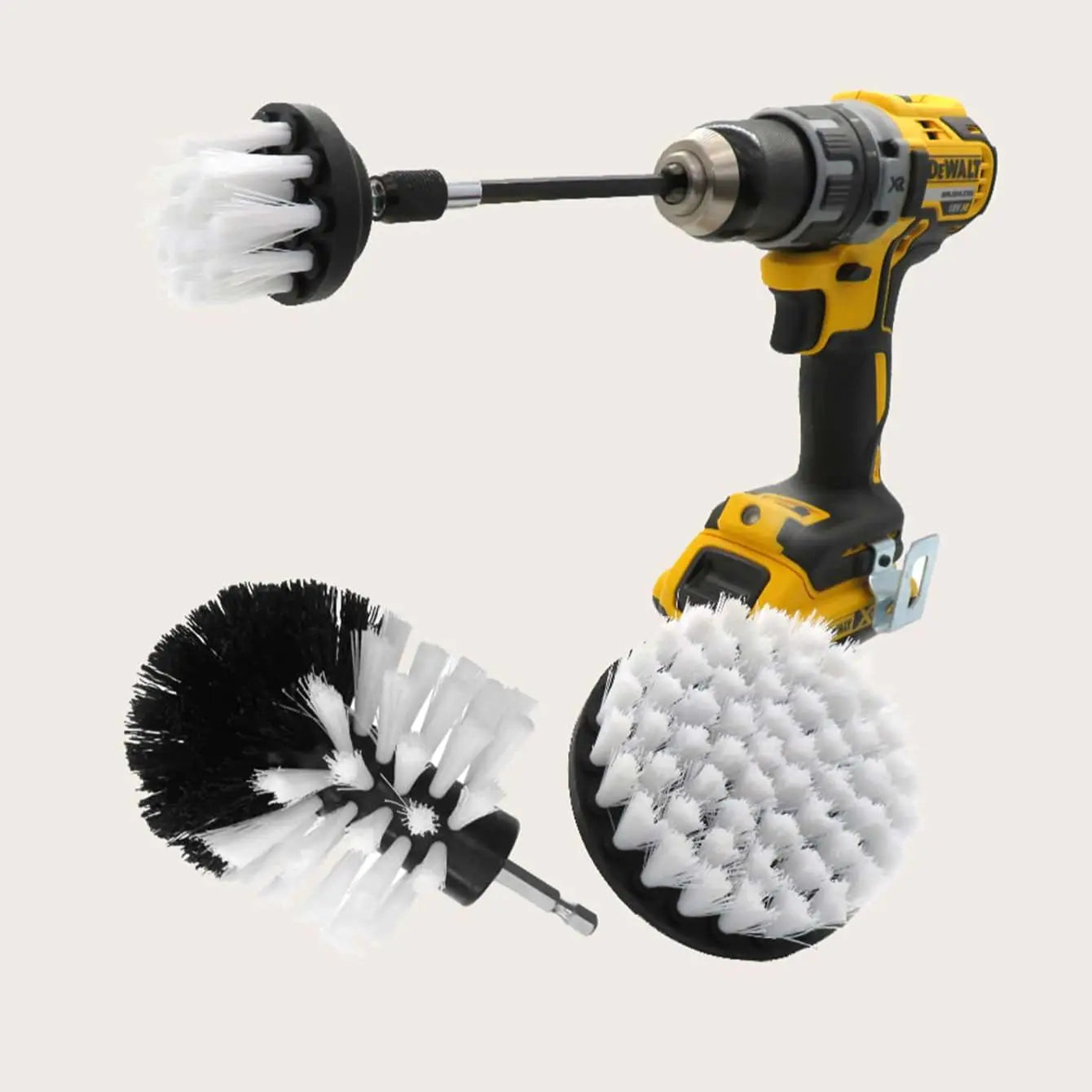 Electric Drill Scrubber Brush 3-Pack – Power Cleaning Kit for Tile, Carpet & Car | Gearelo