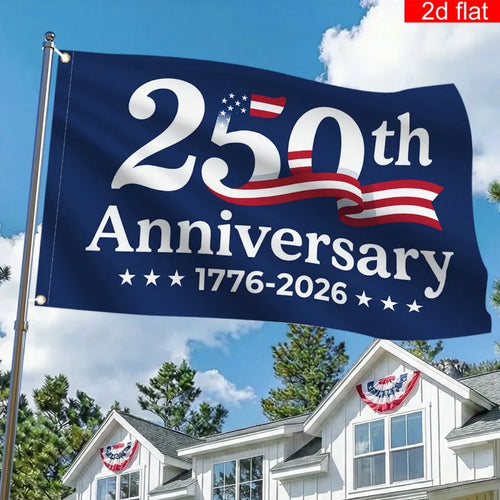 250th Anniversary American Flag – Polyester Independence Day Commemorative Banner | Gearelo