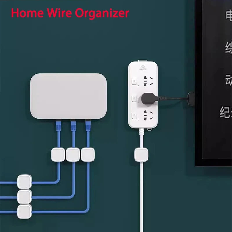 Magnetic Cable Clips – Self-Adhesive Wire & Cord Organizer for Desk – 1pcs white | Gearelo