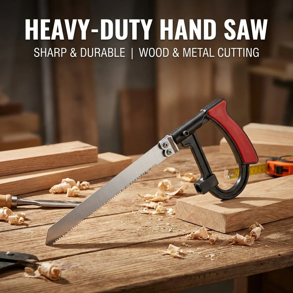 8-in-1 Multi-Purpose Hand Saw Kit – 6 Steel Blades for Wood & Metal | Gearelo