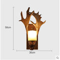 Retro Deer Horn LED Wall Lamp – Antler Light for Living Room | Gearelo