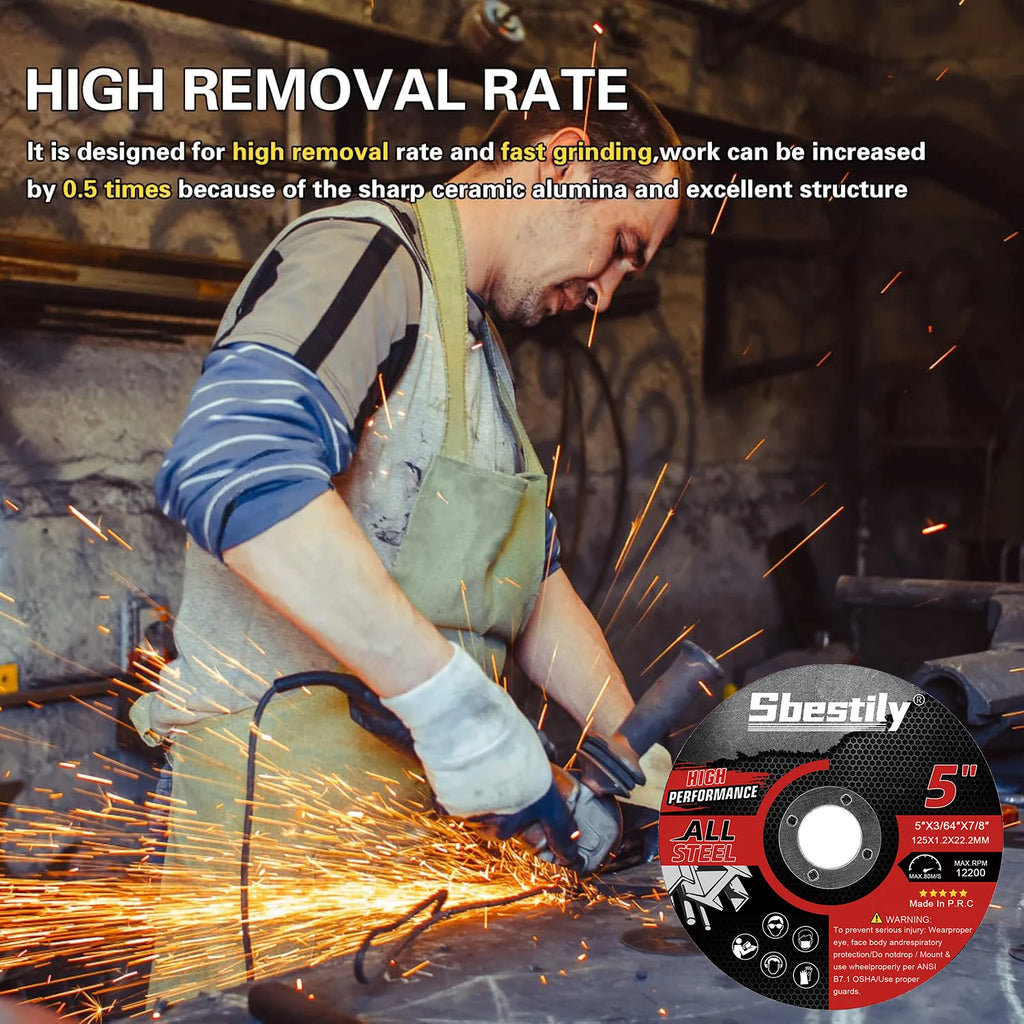 125mm Resin Circular Cutting Disc – Metal Cutting Angle Grinder Blade, Multi-Pack | Gearelo