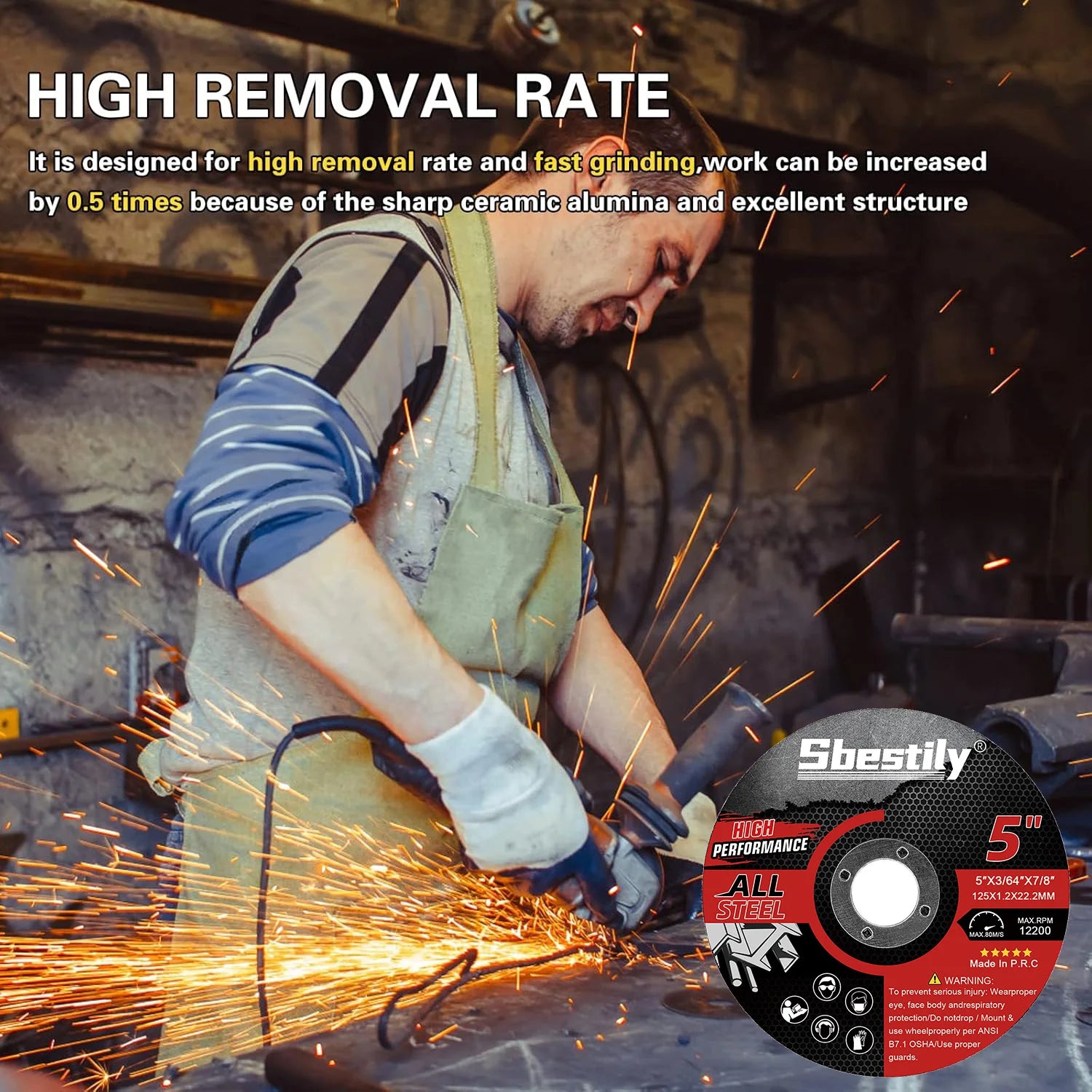 125mm Resin Circular Cutting Disc – Metal Cutting Angle Grinder Blade, Multi-Pack | Gearelo