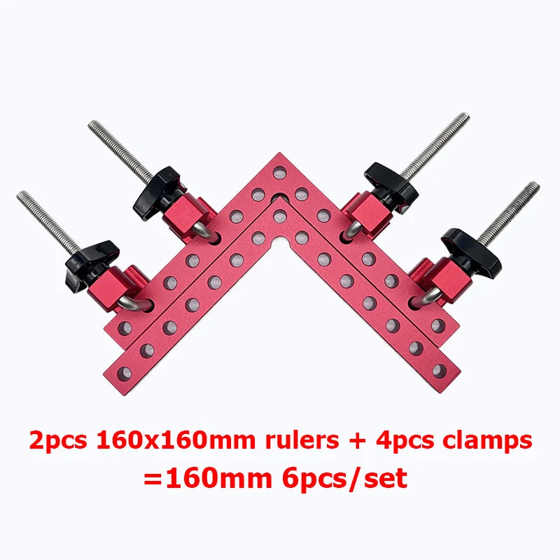90° Woodworking Corner Clamp Set – Right Angle Positioning Squares for Cabinets | Gearelo
