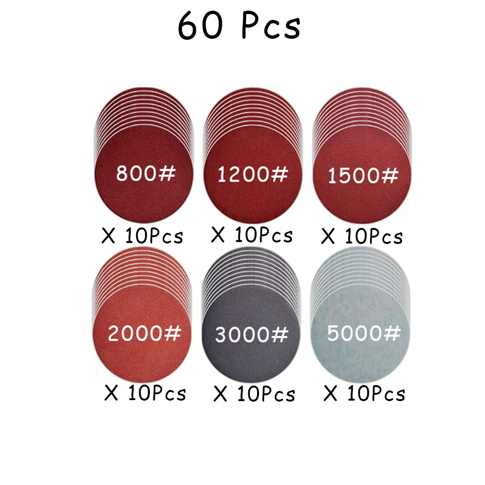 Car Headlight Restoration Kit – 3" Sanding & Polishing Pad Set, 15–65pc | Gearelo