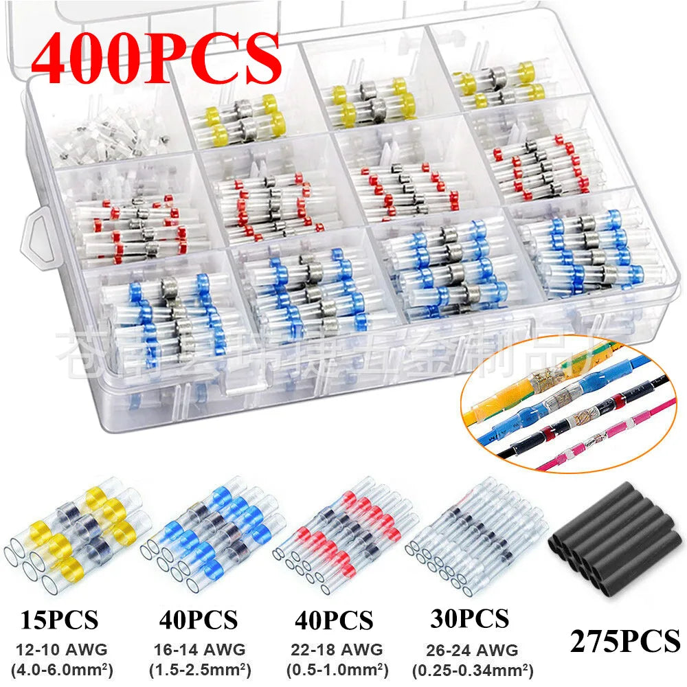 Waterproof Solder Ring Heat Shrink Tube Combo Set – Electrical Splice Kit | Gearelo