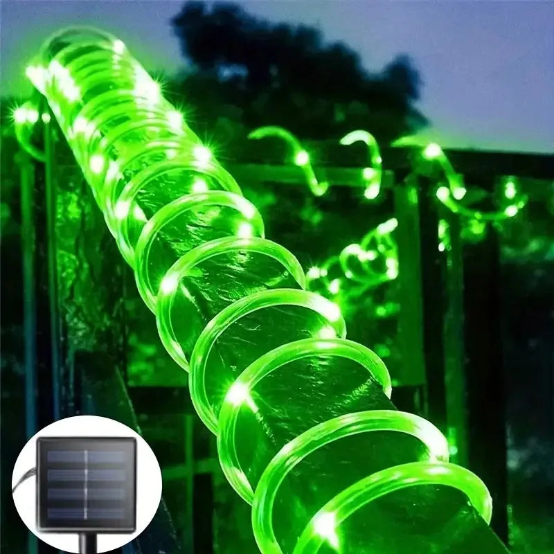 Solar Rope String Lights – Waterproof Outdoor Garden Fairy Lights – Colorful | Gearelo