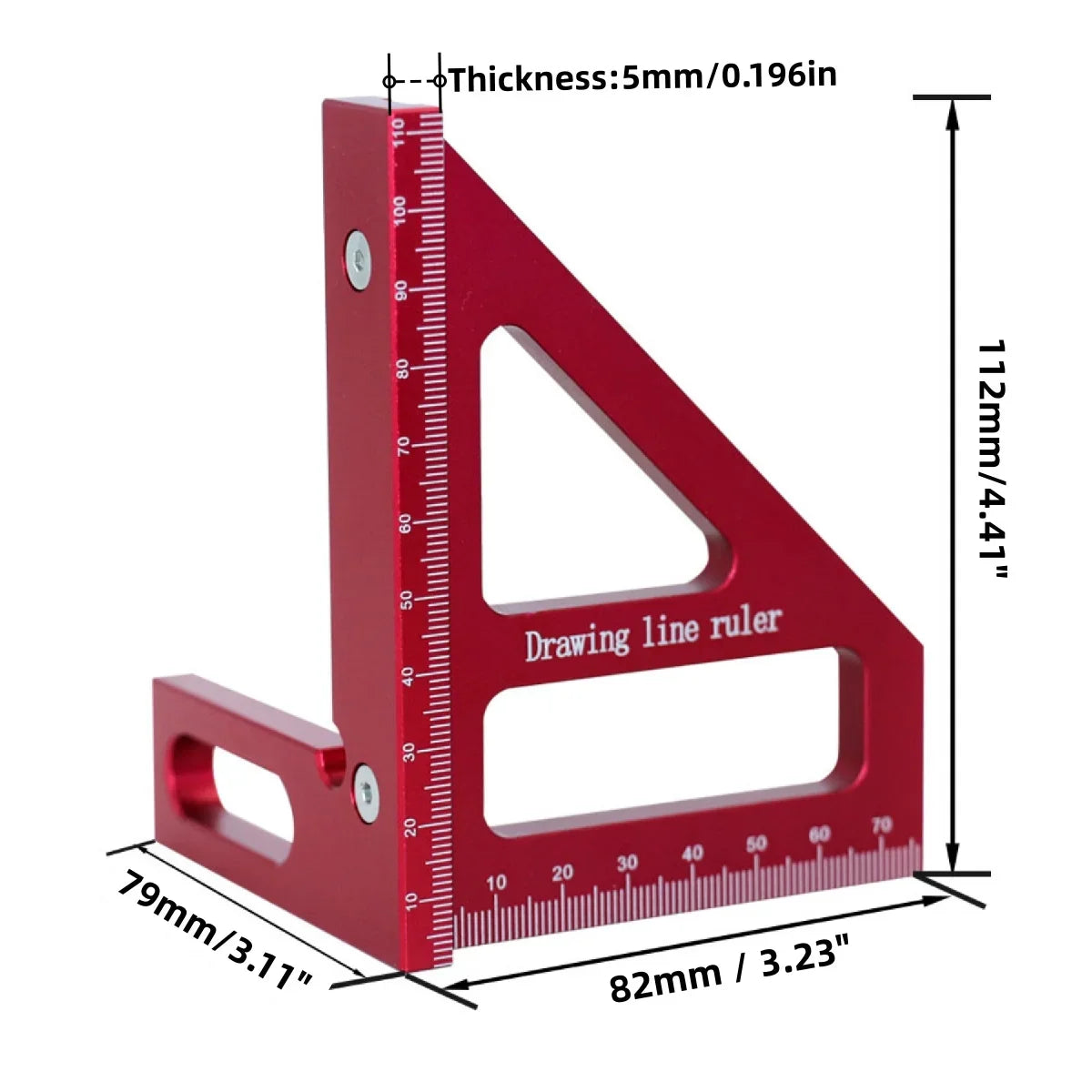 Multi-Angle Carpenter T-Square – Precision Aluminum Scribing Ruler for Woodworking | Gearelo