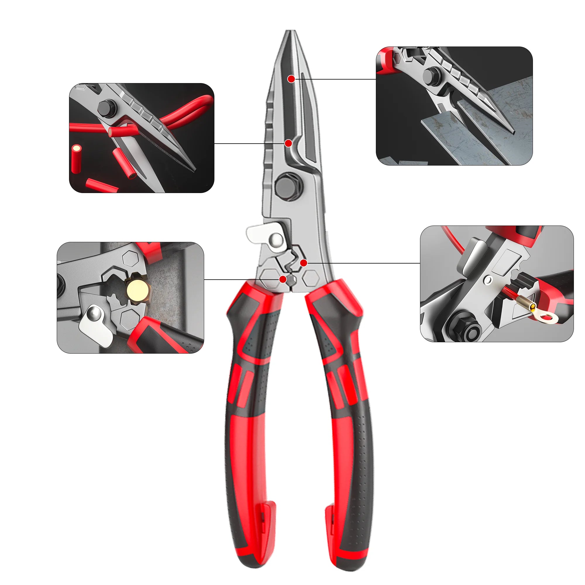 Multi-Functional Electrician Scissors – Wire Crimping & Cutting Tool | Gearelo