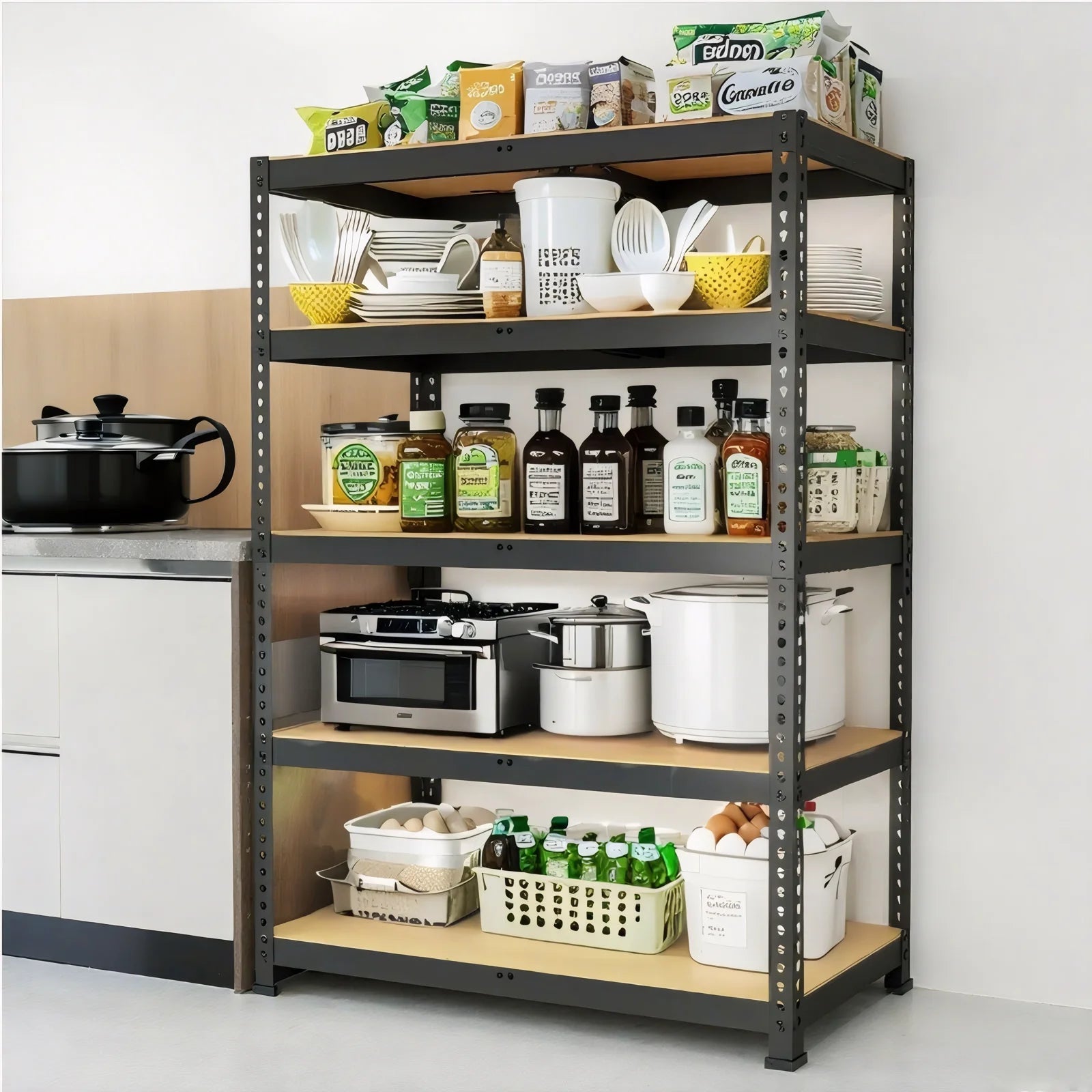 Heavy Duty Garage Shelving 72"/60"H – 2000lb Adjustable Metal Shelves | Gearelo