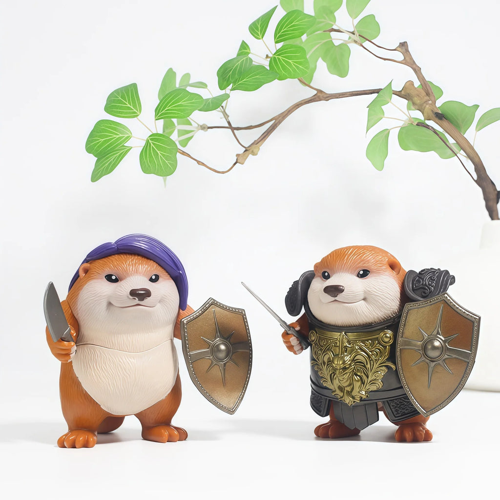 What The Dog Doing Knife Shield Figure Set – Desktop Ornament 6pcs | Gearelo